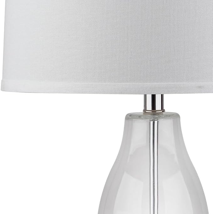 SAFAVIEH Lighting Collection Mercurio Crackle Glass Double Gourd 29-inch Bedroom Living Room Home Office Desk Nightstand Table Lamp Set of 2 (LED Bulbs Included)