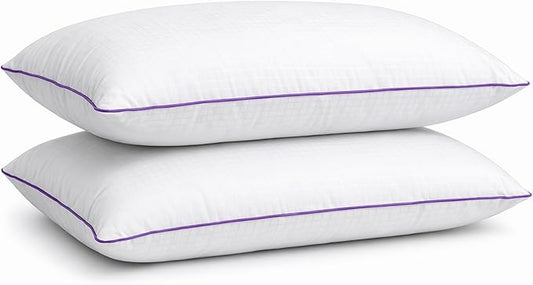 King Size Pillows Set of 2 – Bed Pillows for Sleeping, Down Alternative Pillows, Soft Yet Supportive, Maintains Loft, Hotel Quality, Machine Washable