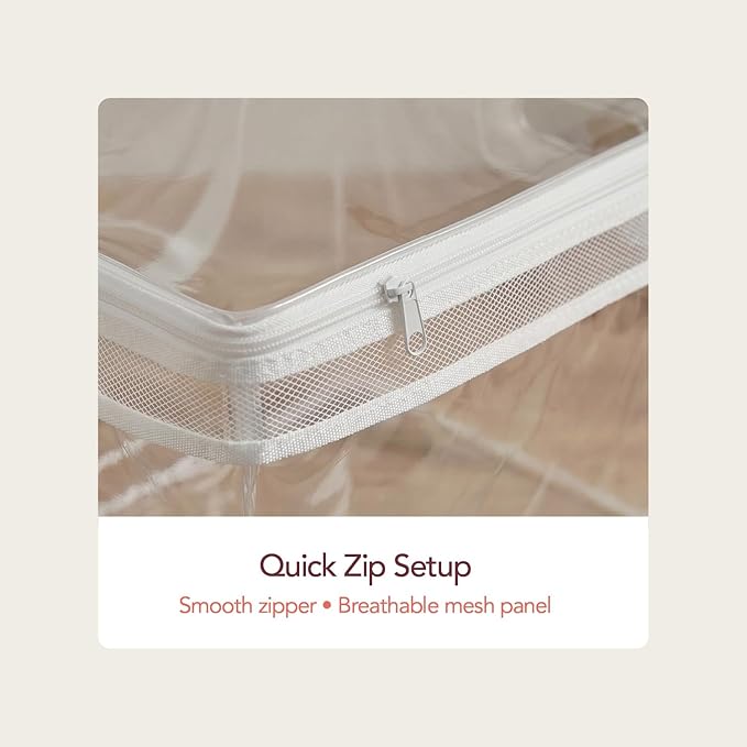 Clear Storage Bags with Zipper – Extra Large Fully Transparent Plastic Bag for Clothes Blankets Quilts Holiday Items Easy Visibility Durable Reusable Home Storage Solution, 20 Gallon Capacity, 2 Pack
