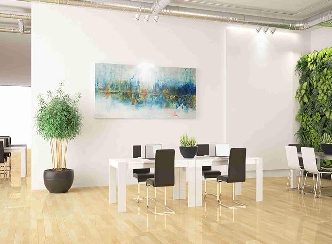 Epic Graffiti 'Aqua Azul' by Leticia Herrera Canvas Wall Art, 60"x30"
