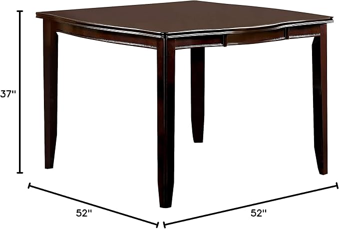24/7 Shop at Home Harrimon Rustic Extendable Counter Height Dining Table, Espresso