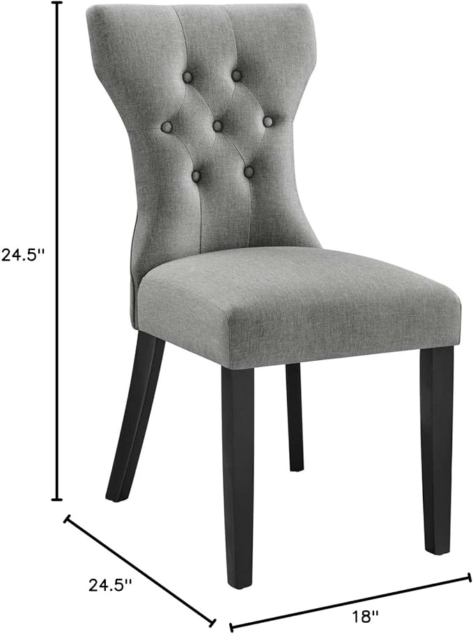 Silhouette Dining Side Chair in Light Gray