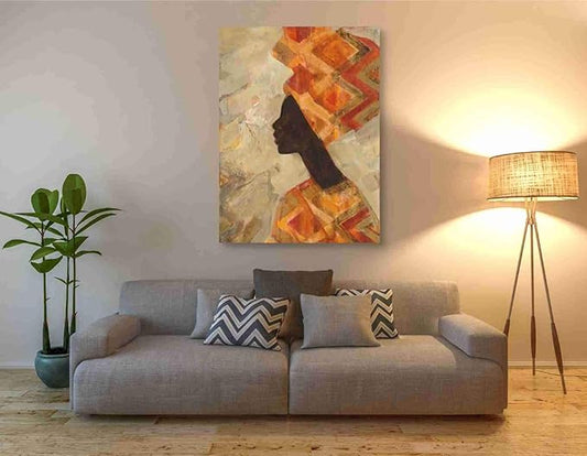Epic Graffiti 'African Beauty II' by Albena Hristova, Canvas Wall Art, 40"x54"
