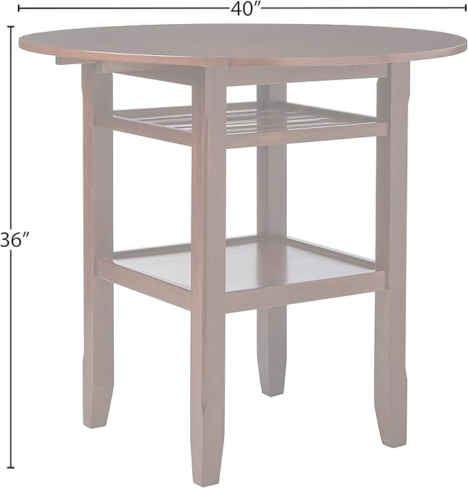 Acme Tartys Counter Height Table in Cherry