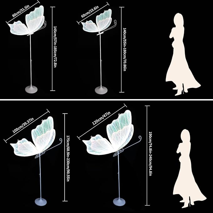 Wedding Butterfly Floor lamp Creative Butterfly Ceiling Lamp Butterfly Hanging Decoration Props for Wedding Party Events