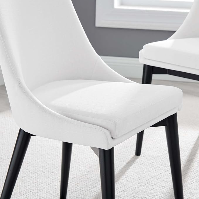Modway EEI-2745-WHI-SET Viscount Dining Side Chair Fabric Set of 2, White