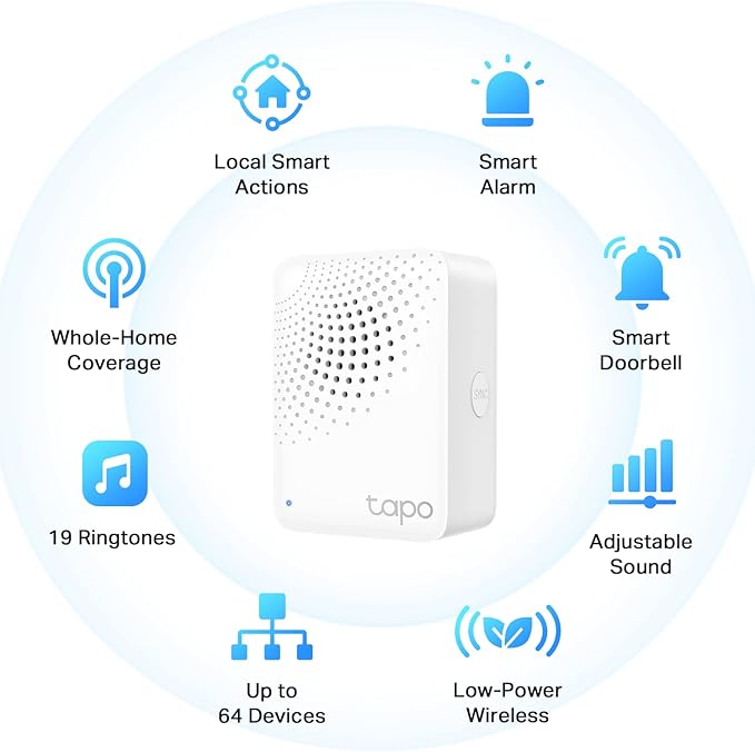 TP-Link Tapo Smart Water Leak Detector Kit: Water Leak Sensor T300 + Hub H100 (Rapid Dripping Detection, 90dB Adjustable Alarm, App Alerts, Compatible with Alexa and Google Home)