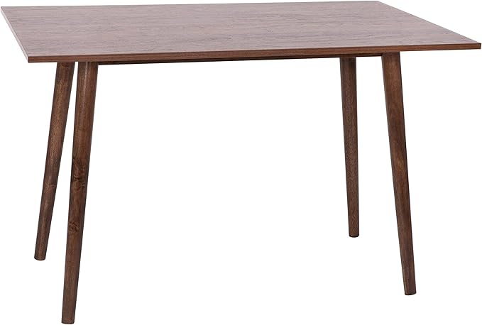 Taylor & Logan Haisley Dark Walnut 47" Mid-Century Modern Wood Dining Table