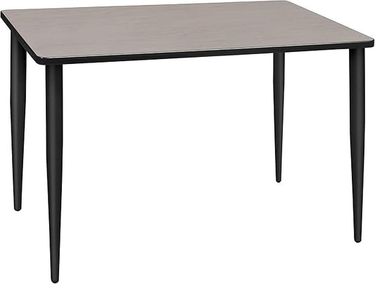 Regency Kahlo 42 x 24 in. Training Seminar Table- Maple Top, Black Tapered Legs