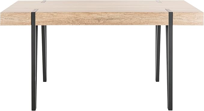 Safavieh Home Alyssa Rustic Industrial Brown and Black Dining Table