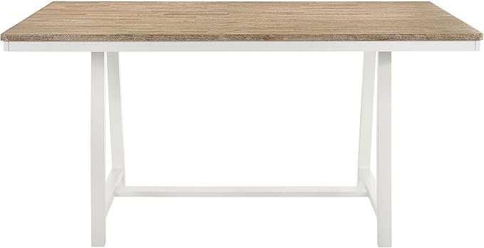 Coaster Home Furnishings Hollis Rectangular Counter Height Dining Table Brown and White