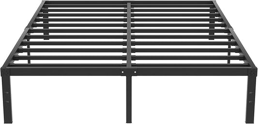 VECELO 14.2" Full Size Bed Frame Metal Platform/Mattress Foundation/No Box Spring Needed