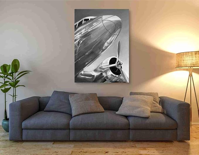Epic Graffiti 'Aviation Icon I' by Ethan Harper Canvas Wall Art, 40"x54"