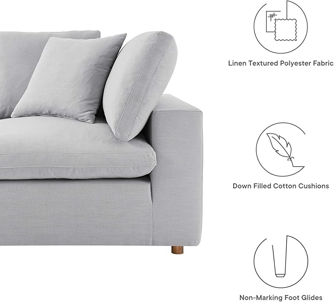 Modway Commix Down-Filled Overstuffed Upholstered Loveseat
