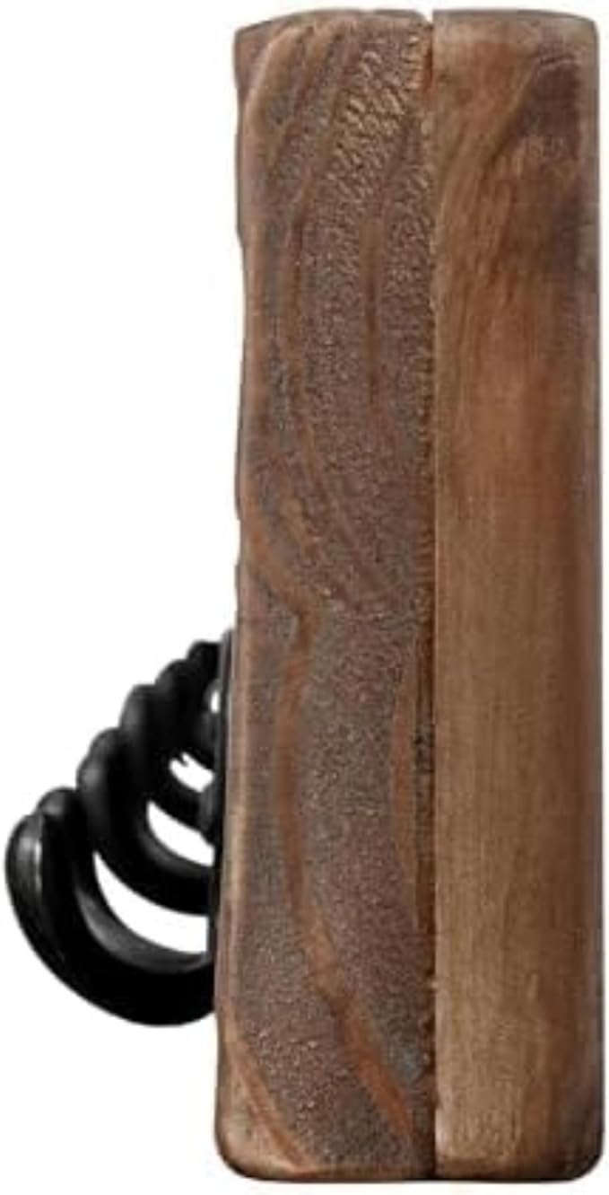 Alaterre Furniture Pomona Entryway Organizer – Modern Rustic 48-Inch Wall Mounted Coat Rack with 6 Hooks – Solid Wood and Space Saving for Jackets, Scarves & Bags in Mudroom or Hallway (Rustic Brown)
