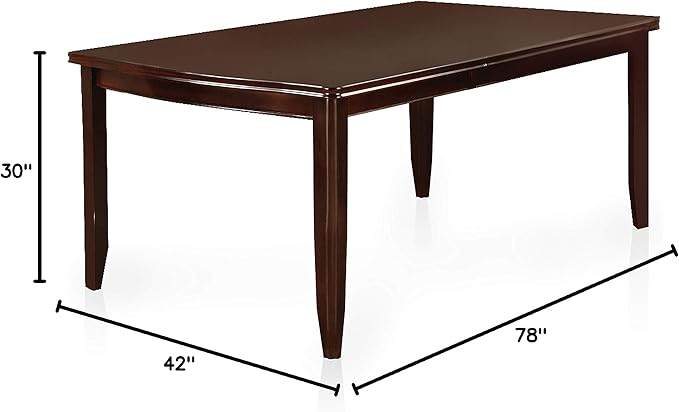 24/7 Shop at Home Harrimon Rustic Extendable Dining Table, Espresso