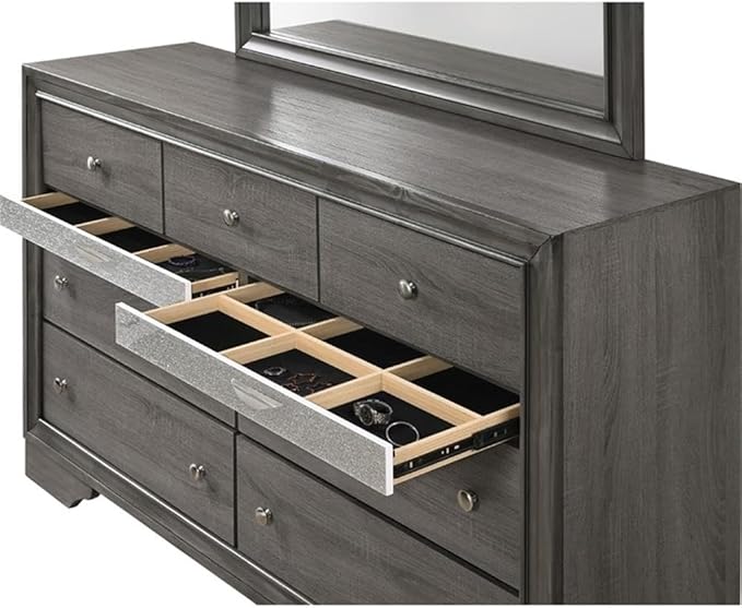 Acme Naima Wood Dresser in Gray
