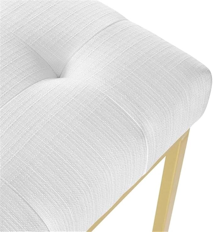 Modway Privy Upholstered Gold Stainless Steel Dining Chair in Gold White