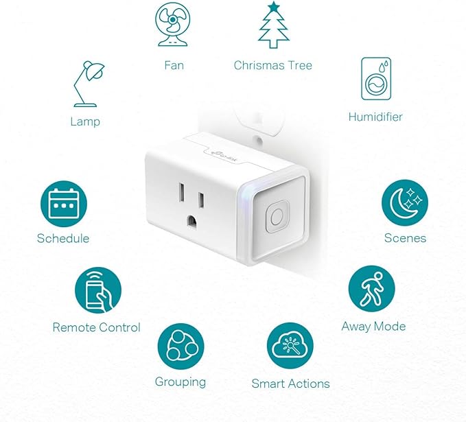 Kasa Smart Plug by TP-Link, Smart Home WiFi Outlet 12 Amp, UL Certified, 4-Pack & Dimmer Switch by TP-Link, Single Pole, Needs Neutral Wire,WiFi Light Switch for LED Lights,UL Certified, 1-Pack