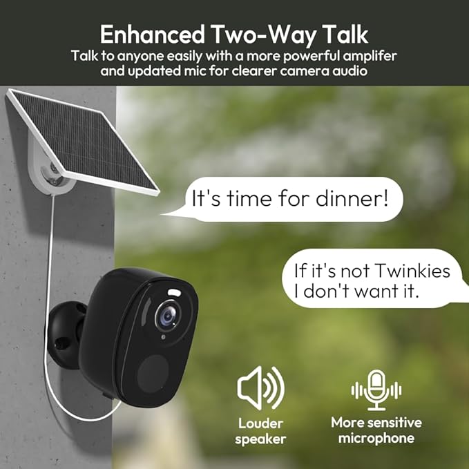 4Pack 5G/2.4G Solar Security Cameras Wireless Outdoor, 2K Battery Camera w/Solar Panel, Siren Alarm ,Color Night Vision, 2-Way Talk, Waterproof, Works/Alexa ,Wifi Camera for Outdoor Surveillance