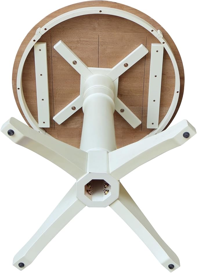 IC INTERNATIONAL CONCEPTS 30" Round Top Pedestal Dining Table 35.9" High - Multi-Color