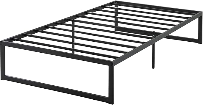 Zinus ABEL Metal Platform Bed Frame/Mattress Foundation with Steel Slat Support/No Box Spring Needed/Easy Assembly, Twin