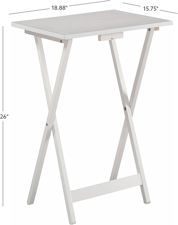 Powell Gemma Tray Table, White
