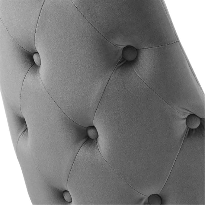 Modway EEI-3907-GRY Adorn Tufted Performance Velvet Dining Side Chair, Gray