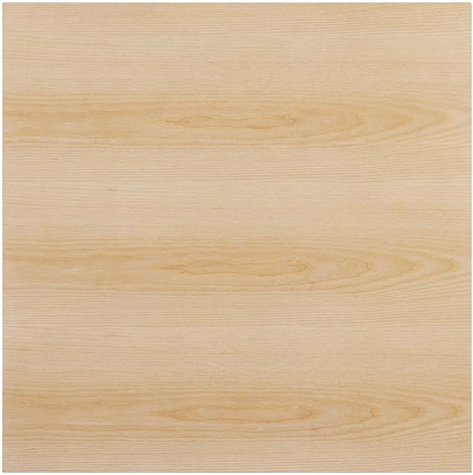Modway Verne Square Wood Grain 28" Dining Table in Gold Natural