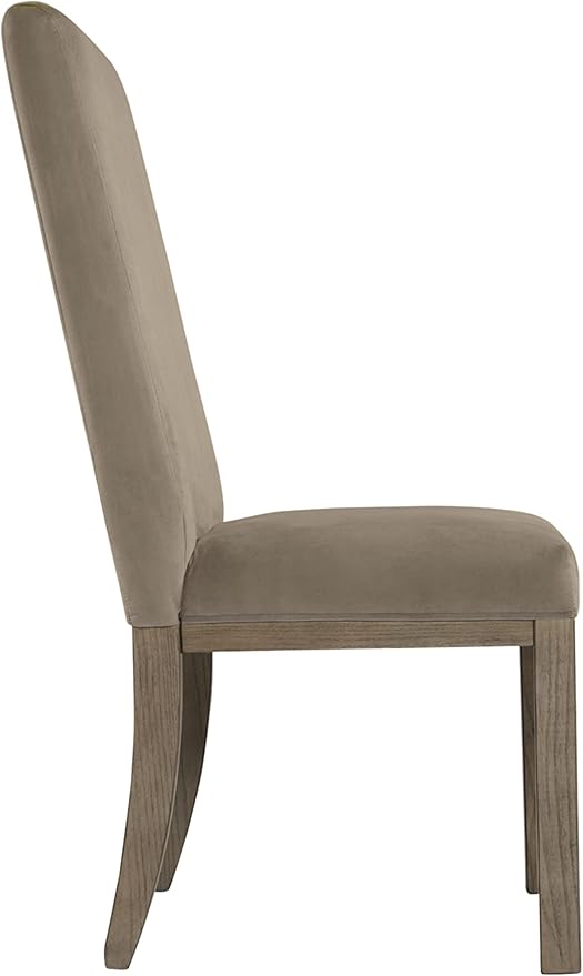 Signature Design by Ashley Chrestner Contemporary Upholstered Dining Chair, 2 Count, Gray & Brown