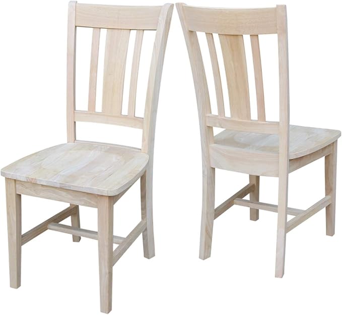 International Concepts 42" Dual Drop Leaf 2 San Remo Chairs Dining Table, Unfinished
