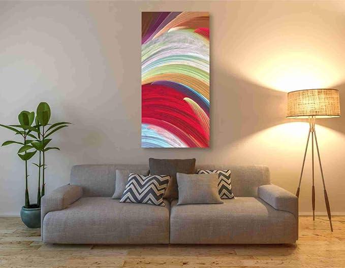 Epic Graffiti 'Wind Waves I' by James Burghardt, Canvas Wall Art, 30"x60"