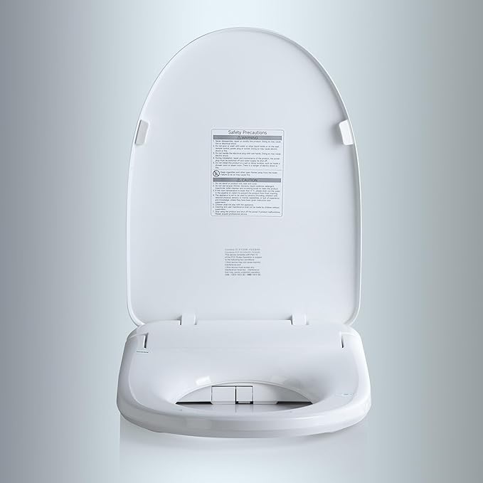 WOODBRIDGE Electronic Bidet Seat with Automatic open and close lid, Child Wash, Elongated Soft Close, White BID03