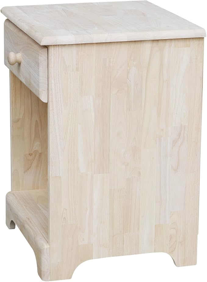 IC INTERNATIONAL CONCEPTS Nightstand Unfinished