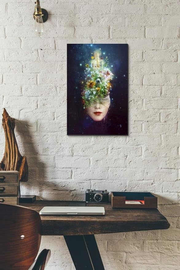 Epic Graffiti ' Herbal Movement' by Mario Sanchez Nevado Canvas Wall Art, 12" x 18", Blue
