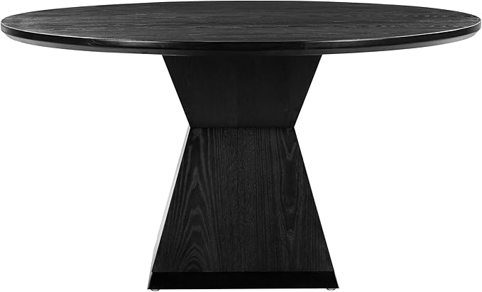 Tov Furniture Nolan Black Round Wood Dining Table