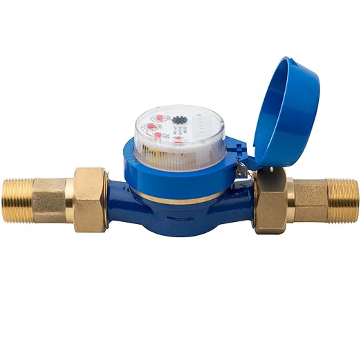 Hunter HC075FLOW 3/4" Flow Meter, Stainless Steel Irrigation Sensor for Hydrawise, Tracks Water Usage, Detects Leaks, Monitors Flow, Compatible with HC HPC Pro-HC HCC Controllers
