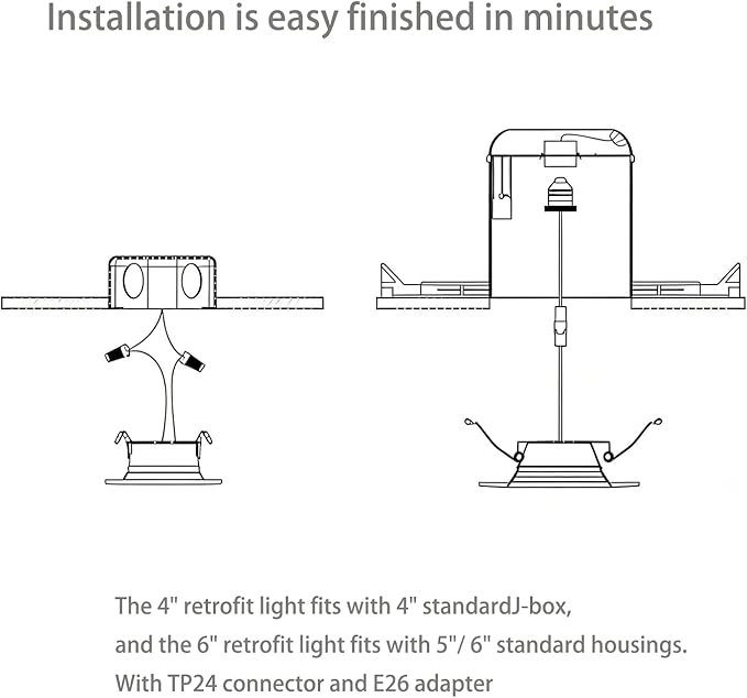 Wi-Fi & Retrofit Led Recessed Lighting 6 inch,Color Changing Recessed Lights,Led Can Light Multi Color with Junction Box,9W 750LM Smart Downlight,Work with Alexa/Google,IC Rated & ETL Certified,4 Pack