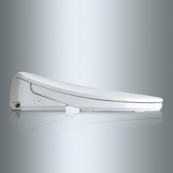 WOODBRIDGE Electronic Bidet Seat with Automatic open and close lid, Child Wash, Elongated Soft Close, White BID03