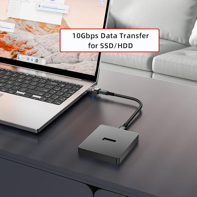 CY 3pcs/lot Type-C Smart LED USB-C to USB3.2 Type-A Adapter OTG 10Gbps 40Gbps 120W 240W Data Fast Charging Tester Detector