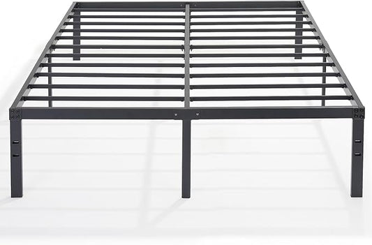 VECELO 16 Inch Full Size Tall Bed Frame Metal Platform,Heavy Duty Steel Slat/Easy Assembly Mattress Foundation/No Box Spring Needed
