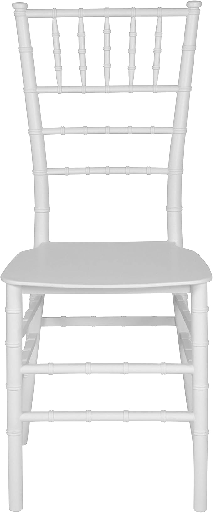 Flash Furniture HERCULES Series White Resin Stacking Chiavari Chair