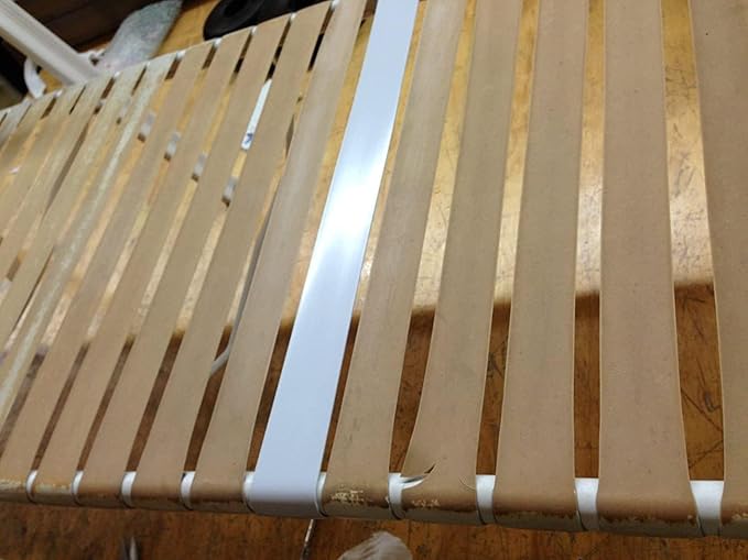 1.5" Vinyl Straps for Patio Chairs Repair Kit Lounge Patio Chair Repair Strapping Outdoor Patio Furniture Repair 20' Matte Finish (White) + 20 Rivets!