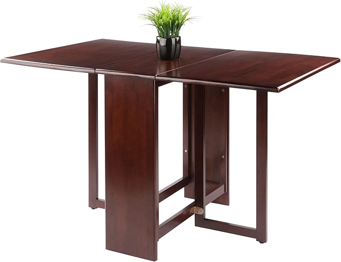 Winsome Clara Foldable Dining Table, 47" Wide, 30" High, Walnut