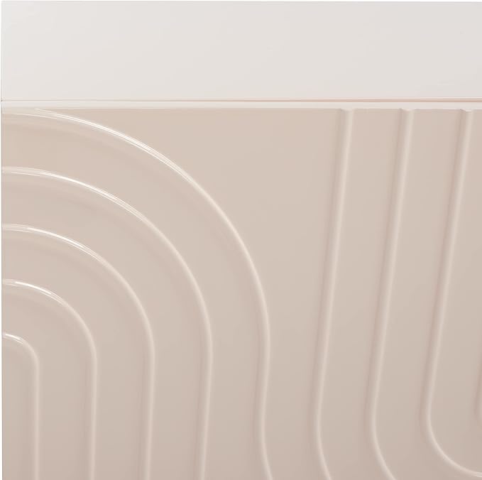 Safavieh Couture Home Saturn-Art Deco-Light Pink Acrylic 3-door Sideboard