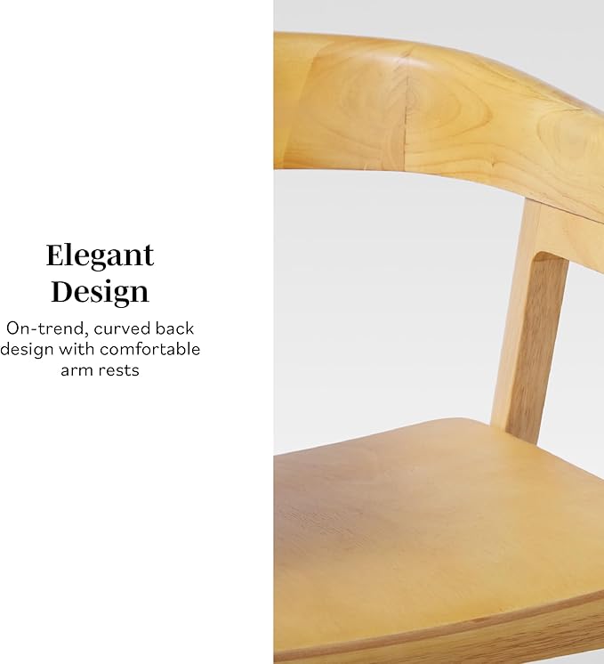 Walker Edison Ezra Modern Boucle Rounded Back Dining Chair - Ivory (Set of 2)