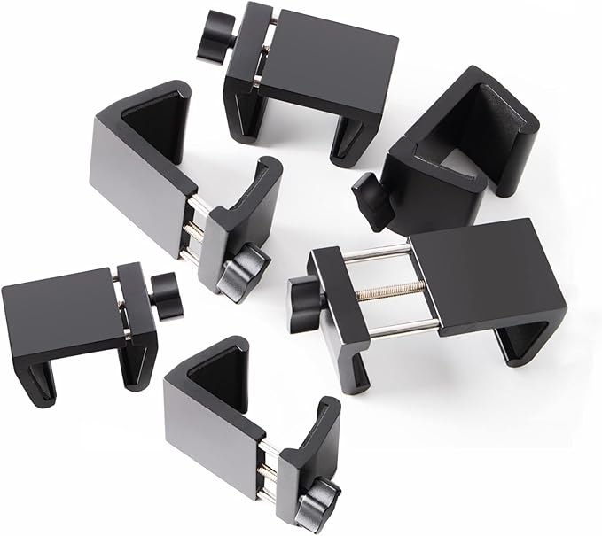 Universal Heavy-Duty Outdoor Furniture Clips for Wicker Patio Furniture, Anti-Separation Locking System for Sectional Couch, Secures up to 2.5" Square & Round Tubes(6pcs)