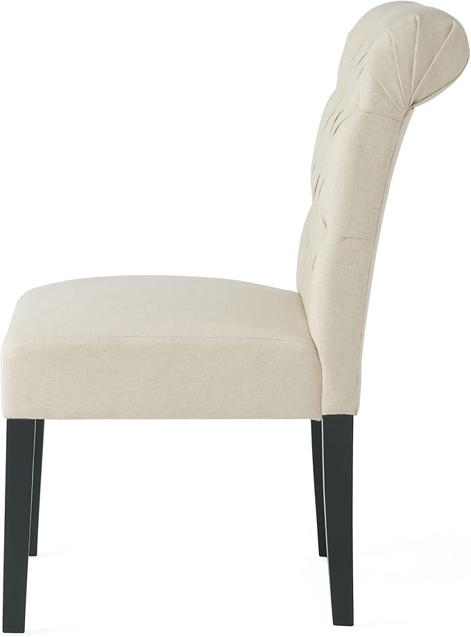 Christopher Knight Home CKH Fabric Dining Chairs, 2-Pcs Set, Natural