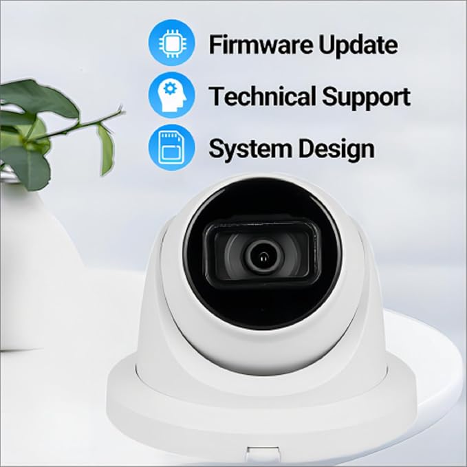 EmpireTech 4MP 1/1.8" CMOS Ultra Low Light Starlight+ IR Turret AI IP Camera Motion Detection,IP67,POE and ePOE,Built-in Mic,Vehicle and Human,S3 Version IPC-T54IR-AS 3.6mm