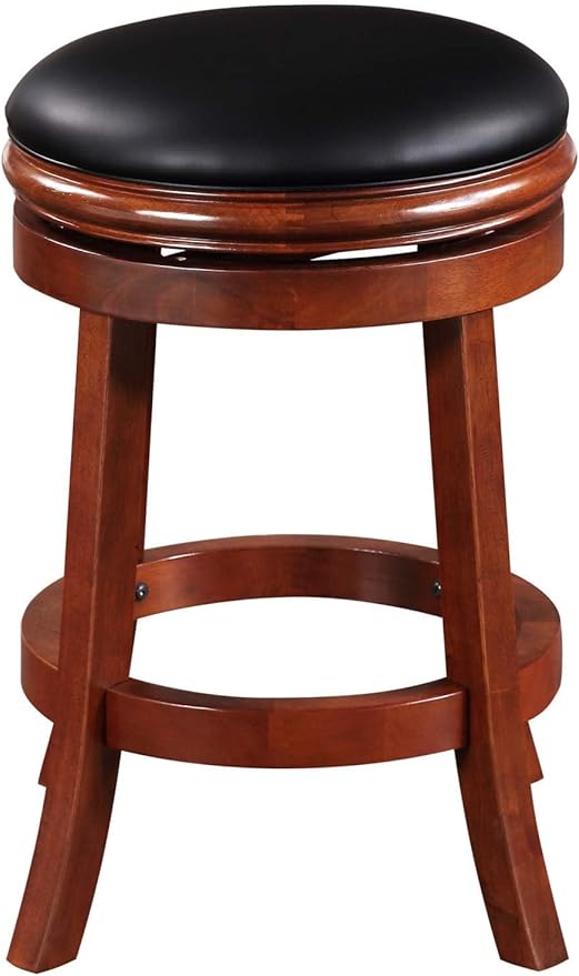 Boraam Backless Counter Height Stool, 24-Inch, Cherry